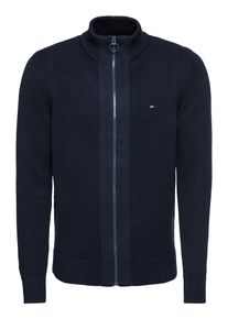 Tommy Hilfiger, Herren Strickjacke 'CLASSIC HEAVY GAUGE ZIP THROUGH', Dunkelblau
