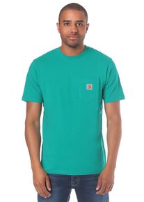 Carhartt Work In Progress Carhartt WIP, Herren Pocket T-Shirt, Aqua