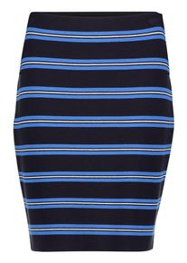 BETTY & CO Betty & Co, Damen Strickrock, Navy / Royalblau / Weiß