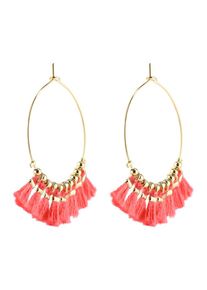 Blond Accessories, Damen Ohrringe 'Berlin', Gold / Koralle