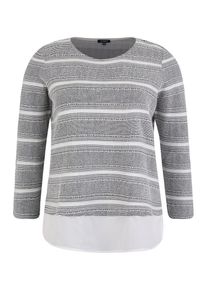Tom Tailor Women +, Damen Sweatshirt, Grau