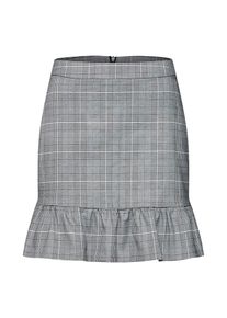 Q/S Designed By, Damen Minirock, Grau / Schwarz