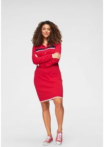 Tom Tailor, Damen Tom Tailor Polo Team Strickkleid, Rot