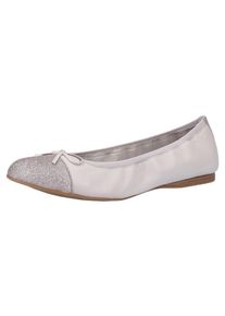 Tamaris, Damen Ballerinas, Hellgrau / Silber