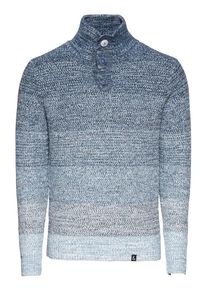 & Colours & Sons COLOURS & SONS, Herren Pullover 'Troyer-button', Blau