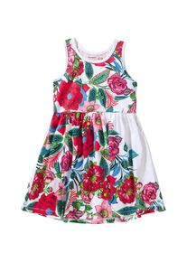 Desigual, Mädchen Jerseykleid, Rot / Weiß
