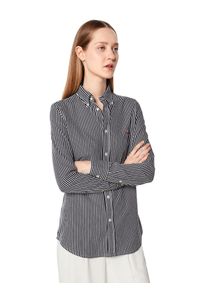 Polo Ralph Lauren, Damen Hemd, Schwarz / Weiß