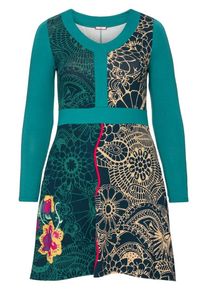 Joe Browns, Damen Jerseykleid, Beige / Petrol