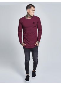 SikSilk, Herren Shirt, Weinrot