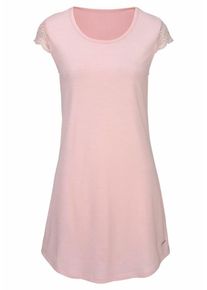 Lascana, Damen Nachthemd, Rosa