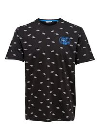 Only & Sons Only & Sons, Herren T-Shirt, Schwarz / Weiß
