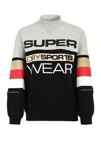 Superdry, Damen Crewneck-Sweater 'City', Gold / Graumeliert / Schwarz