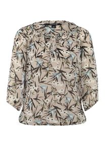 comma, Damen Bluse mit Muster, Cappuccino / Mischfarben