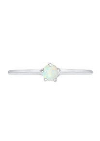 Elli, Damen Ring 'Opal', Silber / Perlwei&szlig;