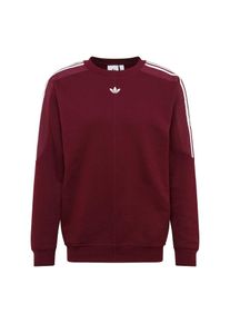 adidas originals, Herren Sweatshirt 'RADKIN CREWNECK', Burgunder / Weiß