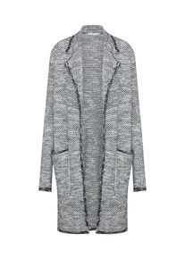EDC by Esprit, Damen Cardigan, Basaltgrau / Schwarz