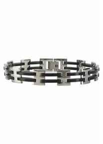 J. JAYZ, Herren Armband, Schwarz / Silber