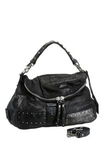 A.S.98, Damen Henkeltasche, Anthrazit / Schwarz