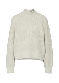 EDITED, Damen Pullover 'Karim', Grau / Khaki
