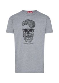 Derbe, Herren Shirt 'Hipster', Grau / Schwarz