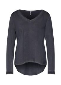 Q/S Designed By, Damen Bluse, Dunkelgrau