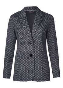 Street One, Damen Blazer 'Oriana', Nachtblau / Wei&szlig;