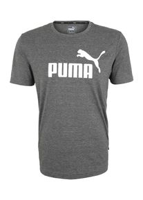 Puma, Herren Shirt 'Heather', Graumeliert / Wei&szlig;