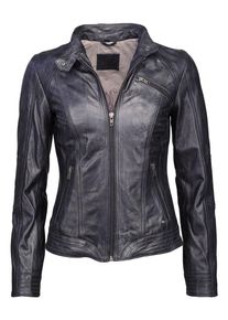Mustang, Damen Lederjacke 'Lae-B', Ultramarinblau