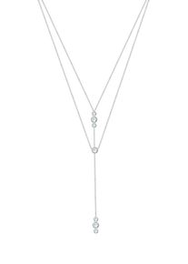 Elli, Damen Kette 'Layer', Silber / Weiß
