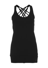 Curare Yogawear, Damen Top mit Spaghettitr&auml;gern, Schwarz
