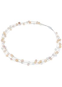 Valero Pearls, Damen Kette mit S&uuml;&szlig;wasser-Zuchtperlen, Apricot