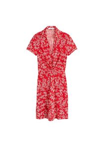 Mango, Damen Kleid 'Patrik', Feuerrot / Weiß