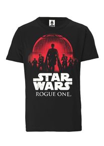 logoshirt, Herren T-Shirt, Rot / Schwarz / Weiß