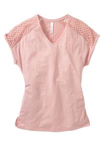 sheego Casual, Damen T-Shirt, Altrosa