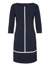 s.Oliver BLACK LABEL, Damen Kleid, Kobaltblau / Weiß