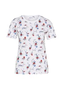 EDITED, Damen T-Shirt 'Leila', Mischfarben / Wei&szlig;