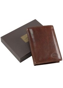 The Bridge, Herren Story Uomo Geldbörse Leder 9,5 cm, Kastanienbraun