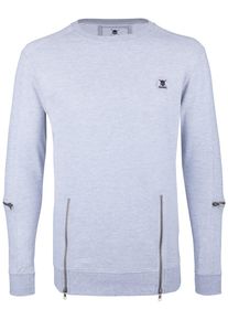 TUFFSKULL, Herren Pullover, Graumeliert