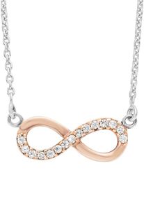 Amor, Damen Halskette, 'Unendlichkeit, 521789', Rosegold / Silber