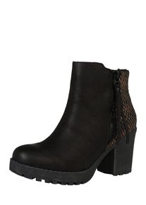H.I.S. H.I.S, Damen Stiefelette mit Blockabsatz, Schwarz