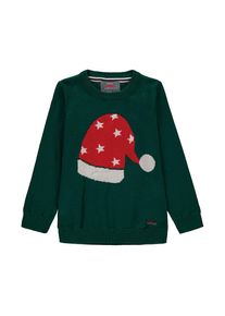 Kanz, Pullover, Gr&uuml;n / Rot / Wei&szlig;