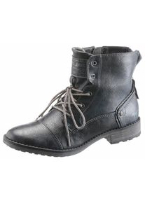 Mustang, Damen Schn&uuml;rboots, Navy
