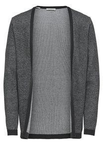 Selected Homme, Herren Strickjacke, Schwarzmeliert