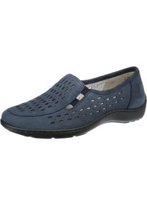 Waldläufer WALDLÄUFER, Damen Slipper 'Henni', Himmelblau