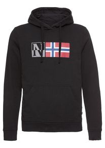 Napapijri, Herren Pullover 'Benos', Blau / Rot / Schwarz / Wei&szlig;