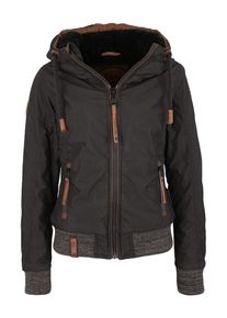 Naketano, Damen Jacket 'Echte Lutschkultur', Braun / Schwarz