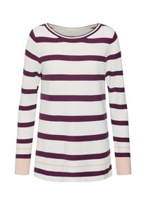 Esprit, Damen Pullover, Merlot / Wei&szlig;