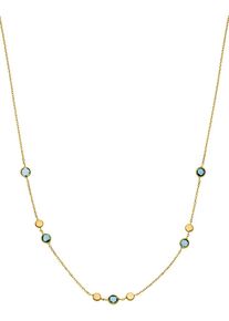 Christ, Damen Kette '87481565', Pastellblau / Gold