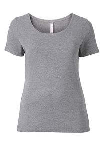 sheego Basic, Damen T-Shirt, Grau