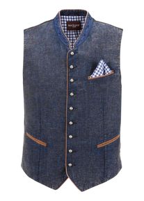 Krüger Buam Krüger Buam, Herren Trachtengilet mit Used Look Effekt, Blau